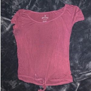 Purple crop top